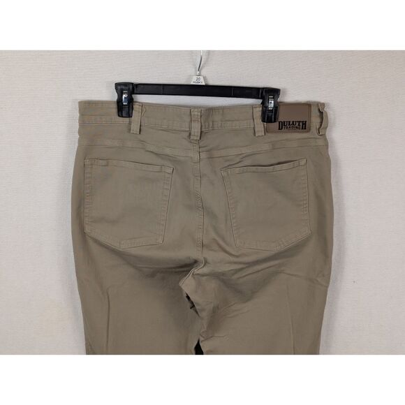 Duluth Trading Co Flex Fire Hose Relaxed Fit Pants Khaki Men's Size 36x34 - Picture 7 of 12